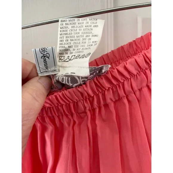 Vtg 1980's Stewart Sport By eStewart Peach Full Elastic Waist Pants Saks Fifth A